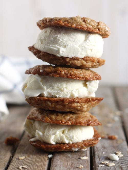 Oatmeal Cream Pie Ice Cream Sandwiches