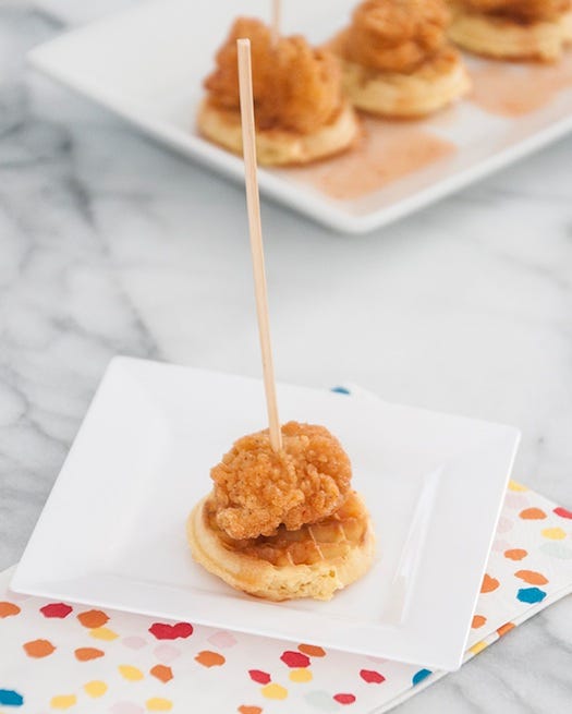 Chicken and Waffles Appetizer