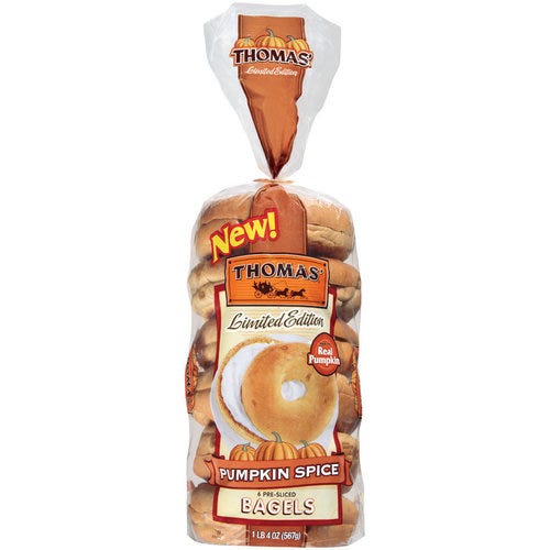 pumpkin spice bagels