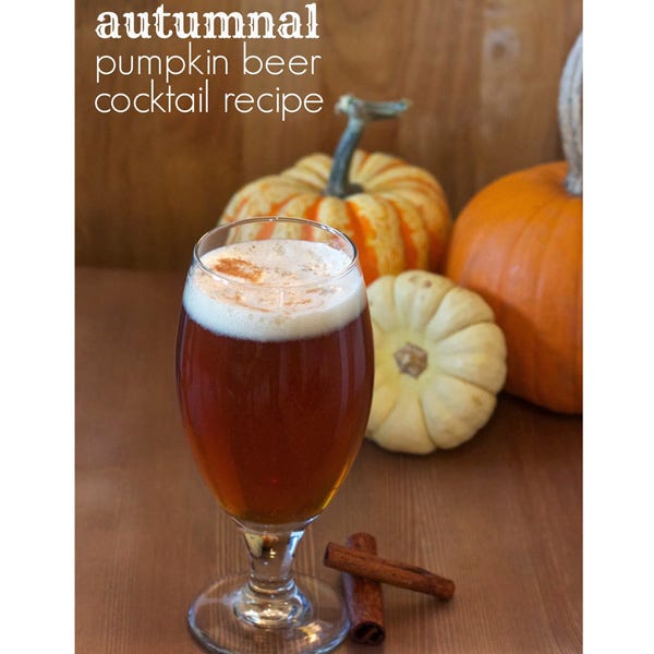 Autumnal Pumpkin Beer Cocktail