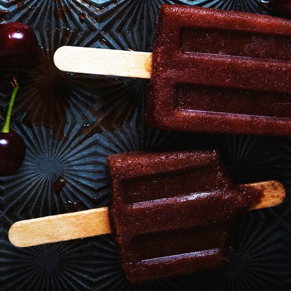Sour Cherry Popsicles