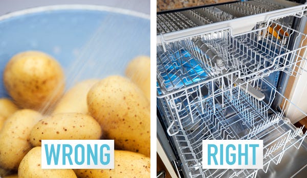 potatoes dishwasher