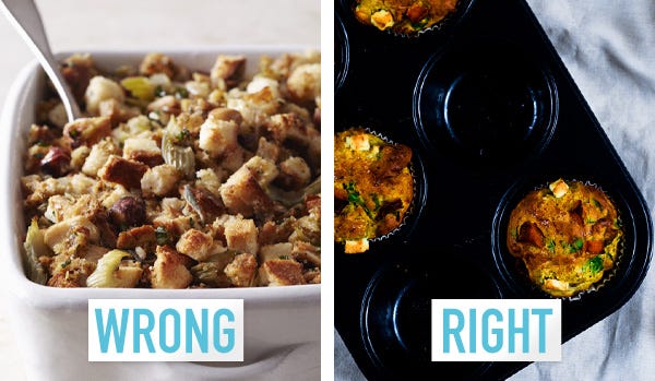 stuffing muffins