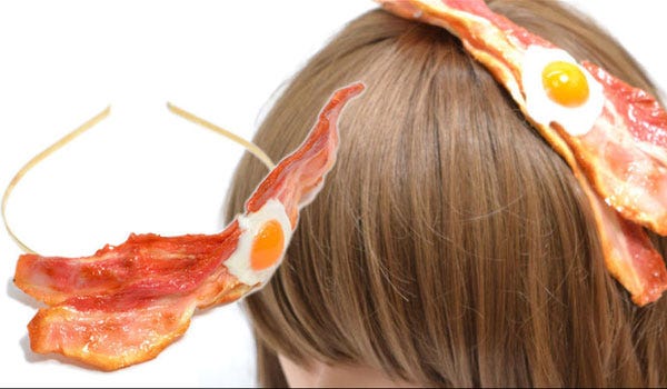 Bacon and Eggs Headband