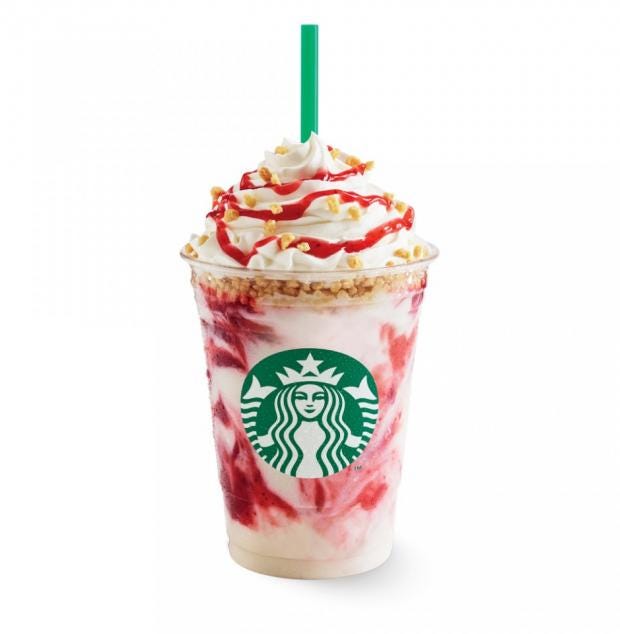 strawberry cheesecake frappuccino