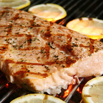 <p>Your second challenge, and perhaps the trickiest, is figuring out how to keep the fish from sticking to the grill — every fish flipper's nightmare.  
The solution is a well-prepped grill, dry product, and the proper level of grill heat, which is usually medium-high. </p><br />
<p><b>Recipe Idea: <a href="http://gogonow.org/recipefinder/grilled-salmon-mustard-herbs-recipe-5769%22target=%22_blank%22%3EGrilled Salmon with Mustard and Herbs</a></b></p>