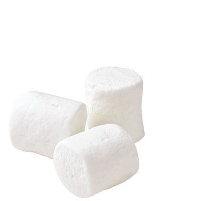 Use large marshmallows for bodies. Slice a thin piece for a lamb's head, and a trimmed half for chick's. For pig snout, use half a mini marshmallow. For ears, snip a mini diagonally.