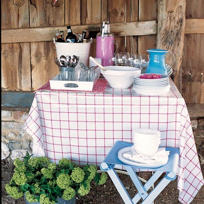 Entertaining, though frequent, assumes an easygoing familiarity that's nearly as effortless as it is routine. Make the most of the lazy tenor of these weekends in August by hosting an unhurried buffet, relaxed birthday celebration, or casual bridal shower. Beat the heat with a morning brunch or begin in the evening before the late-summer sky turns to gold. All of the party ideas in these pages require minimal preparation. Decorations and table settings are improvised. And the best part — laughter in summer with friends — is free.