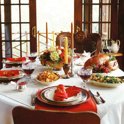 Serving a sumptuous Thanksgiving feast can be an exciting prospect, especially when the entertaining is fuss-free. All it takes is a little planning and recipes that are delicious and simple to prepare. For Shirlene and Mark Brooks, in Otto, N.C., this means creating an occasion that draws on their country lifestyle. Thanksgiving classics--turkey roasted with butter and white wine, glazed ham, and cornbread stuffing--are served on a table decked with simple holiday touches. Side dishes, inspired by the Southern setting include: a savory cheese grits pudding, a quick-to-prepare version of hopping John (a stew of collard greens and black-eyed peas), and honey-glazed yams. Pumpkin cream pie ends the holiday meal. Follow our recipes, entertaining tips, and step-by-step plan so, like the Brooks, you too can host an uncomplicated yet unforgettable Thanksgiving.