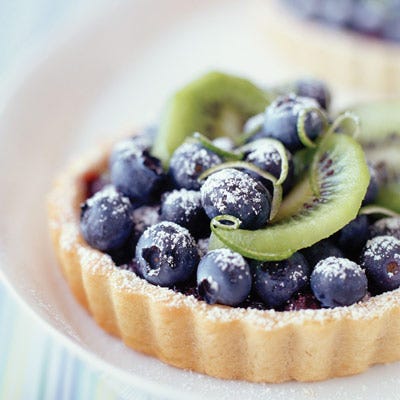 <p>These party-perfect tarts are a beautiful addition to any table. With luscious blueberry filling supporting slices of juicy kiwi, they taste even better than they look! </p><br />
<p><b>Recipe: </b><a href="/recipefinder/blueberry-kiwi-tarts-4117" target="_blank"><b>Blueberry-Kiwi Tarts</b></a></p>
