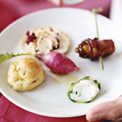<p>A dazzling main event deserves an equally appealing, well-crafted hors d'oeuvre. These salty, smoky morsels composed of bacon, pistachios, and dried fruit are guaranteed to whet appetites, not ruin them.</p><br /><p><b>Recipe: <a href="/recipefinder/bacon-wrapped-dates-recipe" target="_blank">Bacon-Wrapped Dates</a></b>