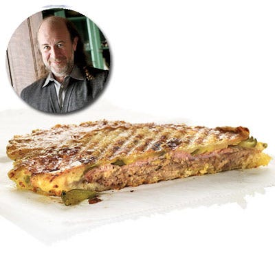<p><b>Tom's Irresistible Recipe:</b> <a href="/recipefinder/tom-valenti-cuban-panini-sandwich-recipe" target="_blank">Cuban Panini</a></p><p><b>Tom's Fresh Twist:</b> Fine ingredients. Chef Valenti's irresistible version uses fresh ciabatta — grilled so that it's crunchy yet soft — provolone cheese, peperoncini, pulled pork, and bread-and-butter pickles to create a perfect balance of hot, sour, spicy, and sweet.</p>