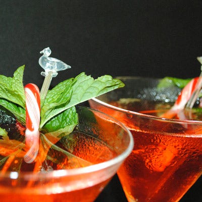 <p>A drinkable candy cane? Just what the doctor ordered! This simple and impressive martini from the <a href="http://www.peabodymemphis.com/" target="_blank">The Peabody</a> will keep you free to mingle with your guests. All you need is vodka, peppermint schnapps, and candy canes. </p><br /><p><b>Get the recipe:</b> <a href="/recipefinder/peabody-hotel-candy-cane-martini-recipe" target="_blank"><b>Candy Cane Martini</b></a></p>