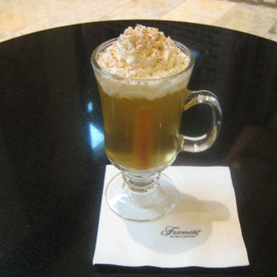 <p>Created by Max Scherff at <a href="http://www.fairmont.com/sanfrancisco" target="_blank">The Fairmont San Francisco</a>, Max's Hot Apple Pie (aptly named) has all the hallmark flavors of this favorite American holiday dessert. No baking required.</p><br /><p><b>Get the recipe:</b> <a href="/recipefinder/san-francisco-fairmont-hot-apple-pie-cocktail-recipe" target="_blank"><b>Hot Apple Pie</b></a></p>