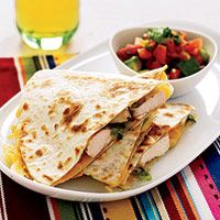 <p>This tasty Tex-Mex has lower-fat tortillas and cheese. The splurge: avocado. Though high in fat, it's mostly the heart-healthy kind; plus, avocados have a natural cholesterol reducer.</p>
