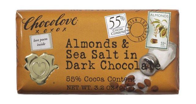 <p>For a sweet taste of Colorado, surprise with an assortment of <a href="https://www.chocolove.com/chocolate.html" target="_blank">Chocolove Chocolate Bars</a> (from $34 for 12) in flavors like Almonds & Sea Salt, Ginger in Dark Chocolate, or Pretzel in Milk Chocolate. </p>