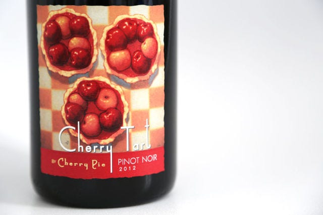 <p>Tell everyone you're bringing a cherry tart to the picnic. </p>
<p><strong>Buy it:</strong> <a href="http://www.klwines.com/detail.asp?sku=1154996" target="_blank">2012 Cherry Tart by Cherry Pie Pinot Noir</a> ($17)</p>