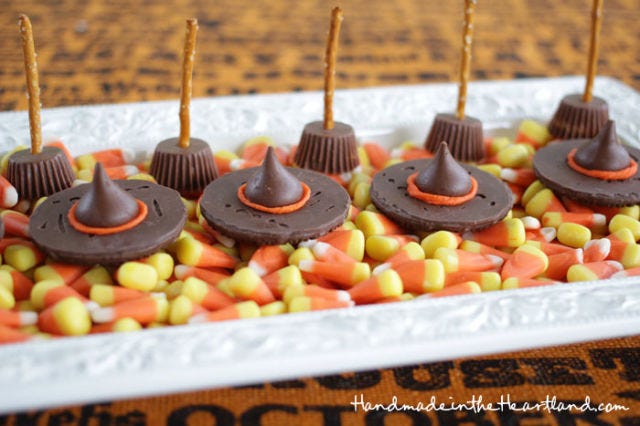 Candy Witch Hats and Brooms