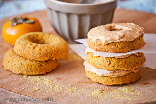 <p></p>
<p><strong>Get the recipe from <a href="http://www.pure2raw.com/2012/03/persimmon-tahini-baked-donut-recipe/" target="_blank">Pure2raw</a>.</strong></p>