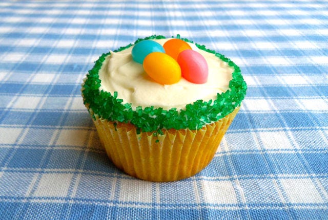 These sweet and tangy cakes hold a surprise inside — a little pocket of luscious, silky curd. The mascarpone frosting takes this impressive dessert to the next level. For a more adult-friendly decoration, try edible flowers.

 Recipe: Citrus Cupcakes with Mascarpone Frosting