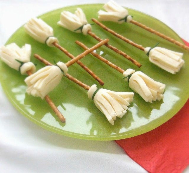 Cheesy Witch Brooms