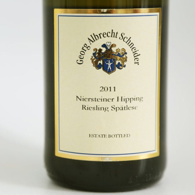 <p>Funk-free, tingly, off-dry Riesling that anyone can appreciate.</p>
<p><strong>Buy it:</strong> <a href="https://www.klwines.com/detail.asp?sku=1136155" target="_blank">2011 Georg Albrecht Schneider Niersteiner Hipping Riesling Spatlese</a> ($15) </p>