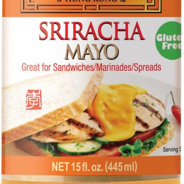 <p>Hot sauce and mayonnaise: Chefs have been slapping these two ingredients together for ages (spicy tuna rolls wouldn't be the same without it), but Lee Kum Kee saves us the trouble of mixing it ourselves. Warning: This mayo is delicious and addictive.</p>
<p><strong>Lee Kum Kee Sriracha Mayo, <a href="http://us.lkk.com/en/Products/New%20Products/new_product_0004" target="_blank">lkk.com</a></strong></p>
<p><strong>Another option:</strong> <em>Empire Mayonnaise Co. Sriracha Mayonnaise</em>, <strong><a href="http://www.empiremayo.com/products/sriracha-mayo" target="_blank">empiremayo.com</a></strong></p>