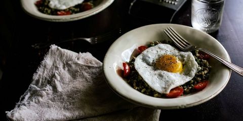 <p>Everything about this cozy looking dish calls to us. Absolutely everything.</p>
<p><strong>Get the recipe from <a href="http://localmilkblog.com/2013/08/farro-risotto-purslane-pistachio-pesto.html" target="_blank">Local Milk</a>.</strong></p>