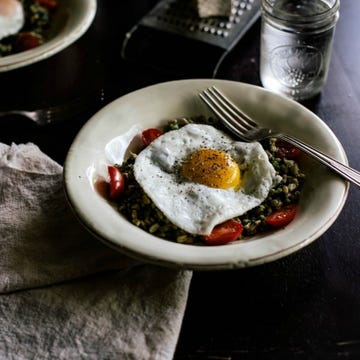 <p>Everything about this cozy looking dish calls to us. Absolutely everything.</p>
<p><strong>Get the recipe from <a href="http://localmilkblog.com/2013/08/farro-risotto-purslane-pistachio-pesto.html" target="_blank">Local Milk</a>.</strong></p>