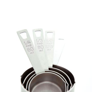 <p>Whether you're wondering how much of your super-size restaurant meal to eat or how much peanut butter to put on your sandwich, use your hands. They're excellent for estimating everything from a teaspoon to a cup to a few ounces. "Be honest, though," cautions Allison Kerin, Director of Employee Wellness and Recognition at Texas Tech University in Lubbock, TX. For instance, "my fist is the proper one-cup size—but using your partner's bigger hands is cheating!" Keep clicking to learn to which measurements your fingers, palm and more correspond.</p>