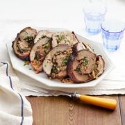 Spinach-and-Pine-Nut-Stuffed Leg of Lamb