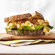Egg-Salad-and-Caramelized Onion Sandwiches