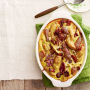 potato and manchego casserole with maple bacon
