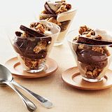 chocolate coupe with cocoa nib mousse