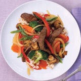 stir fried steak with vegetables