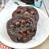 dark chocolate pudding cookies