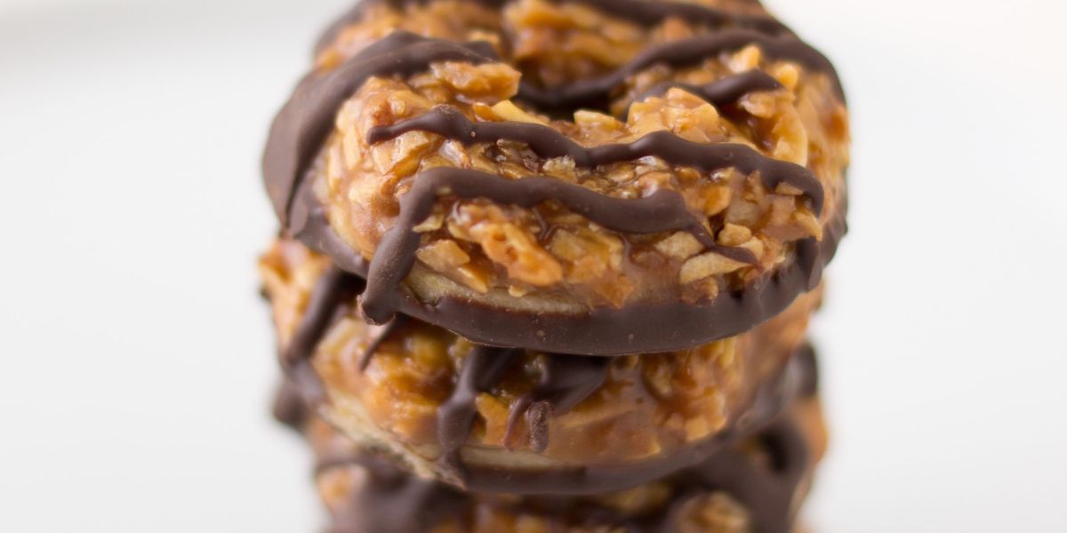 Chewy Chocolate Coconut Cookies (Samoas) Recipe