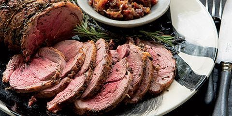 Roast Leg of Lamb with Rosemary and Lavender