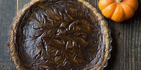 Nutella Swirl Pumpkin Pie