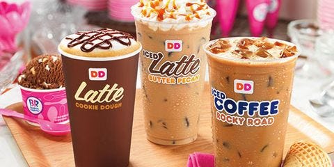 Dunkin Donut Ice Cream Lattes