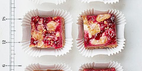 Raspberry-Rhubarb Crumb Bars