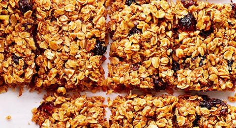 grab and go cranberry granola bars