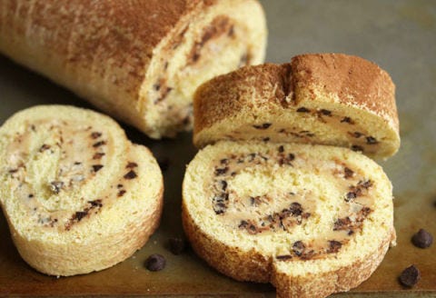 cookie dough cake roll