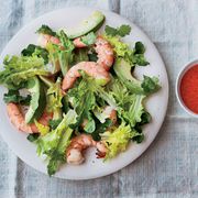 <p>Chef Jonathan Waxman makes his tangy goddess dressing red instead of the classic green, using red bell peppers for color and flavor.</p><p><strong>Recipe:</strong> <a href="http://www.delish.com/recipefinder/avocado-shrimp-salad-red-goddess-dressing-recipe-fw0714"><strong>Avocado-and-Shrimp Salad with Red Goddess Dressing</strong></a></p>