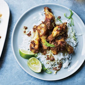 <p>Boldly flavored and nicely spiced, these Cambodia-inspired wings require a pile of napkins for the delicious red curry coconut sauce.</p>

<p><strong>Recipe:</strong> <a href="http://gogonow.org/recipefinder/cambodian-red-curry-chicken-wings-recipe-fw0714%22 target="_blank"><strong>Cambodian Red Curry Chicken Wings</strong></a></p>