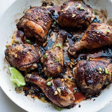 <p>This chicken is tangy and sweet with aromatic hints of ginger and lime. Be sure to serve it with rice or naan to sop up the delicious juices.</p><p><strong>Recipe:</strong> <a href="http://gogonow.org/recipefinder/honey-ginger-chicken-lime-recipe-fw0714%22%3E%3Cstrong%3EHoney-Ginger Chicken with Lime</strong></a></p>