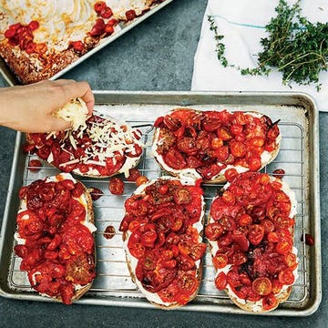 Roasted Tomato Croques with Pickled Peppers