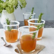<p>A verdant herb sprig, sugared rim, and dash of honey—swapped in for orange liqueur—update the classic Cognac cocktail.</p>
<p><strong>Recipe:</strong> <a href="http://www.countryliving.com/recipefinder/rosemary-infused-honey-sidecars-recipe-clv0413" target="_blank">Rosemary-Infused Honey Sidecars</a></p>
