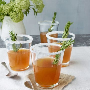 <p>A verdant herb sprig, sugared rim, and dash of honey—swapped in for orange liqueur—update the classic Cognac cocktail.</p>
<p><strong>Recipe:</strong> <a href="http://www.countryliving.com/recipefinder/rosemary-infused-honey-sidecars-recipe-clv0413" target="_blank">Rosemary-Infused Honey Sidecars</a></p>
