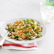 <p>This protein-packed salad is light enough to compliment a dinner, but filling enough to make a perfect day-after lunch.</p>
<p><strong>Recipe:</strong> <a href="http://www.countryliving.com/recipefinder/halloumi-shell-bean-salad-recipe-clv0913" target="_blank">Halloumi and Shell-Bean Salad</a></p>